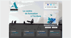 Desktop Screenshot of aleph-ecriture.fr